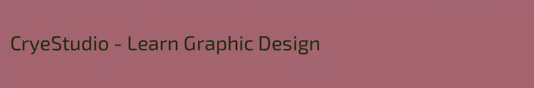 CryeStudio - Learn Graphic Design